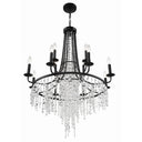 Gabrielle 30'' Matte Black Chandelier