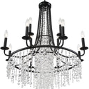 Gabrielle 30'' Matte Black Chandelier