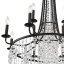 Gabrielle 30'' Matte Black Chandelier