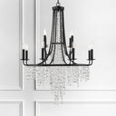 Gabrielle 30'' Matte Black Chandelier