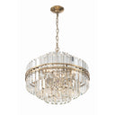 Hayes 22'' Aged Brass Chandelier