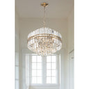 Hayes 22'' Aged Brass Chandelier