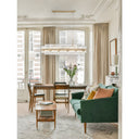 Hayes 50'' Aged Brass Linear Chandelier