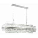Hayes 50'' Polished Nickel Linear Chandelier
