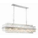 Hayes 50'' Polished Nickel Linear Chandelier