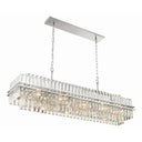 Hayes 50'' Polished Nickel Linear Chandelier