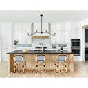 Keenan 48'' Black Forged Linear Chandelier