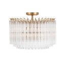 Lofton 18'' Aged Brass Semi Flush Mount