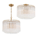 Lofton 18'' Aged Brass Semi Flush Mount