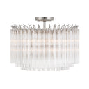 Lofton 18'' Polished Nickel Semi Flush Mount