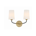 Niles 15'' Black Forged + Modern Gold Sconce