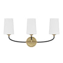Niles 23.5'' Black Forged + Modern Gold Bathroom Vanity