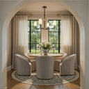 Niles 34'' Black Forged + Modern Gold Chandelier