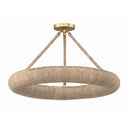 Oakley 24'' Integrated LED Soft Gold Semi Flush Mount