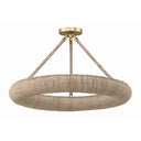 Oakley 24'' Integrated LED Soft Gold Semi Flush Mount
