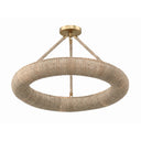 Oakley 24'' Integrated LED Soft Gold Semi Flush Mount