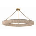 Oakley 32'' Integrated LED Soft Gold Semi Flush Mount