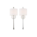 Rachel 8'' Polished Nickel Sconce