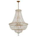 Roslyn 28'' Aged Brass Chandelier