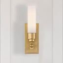 Wilcox 4.75'' LED Aged Brass Sconce