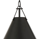 Xavier 12'' Matte Black Pendant