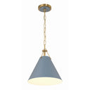Xavier 12'' Vibrant Gold + Blue Pendant