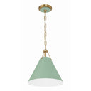 Xavier 12'' Vibrant Gold + Green Pendant