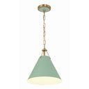 Xavier 12'' Vibrant Gold + Green Pendant