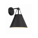 Xavier 10'' Matte Black Sconce