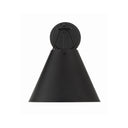Xavier 10'' Matte Black Sconce
