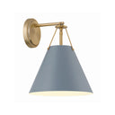 Xavier 10'' Vibrant Gold + Blue Sconce