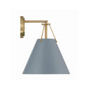 Xavier 10'' Vibrant Gold + Blue Sconce