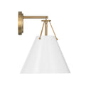 Xavier 10'' Vibrant Gold + White Sconce