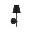 Xavier 6'' Matte Black Sconce