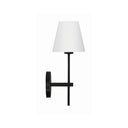 Xavier 6'' Matte Black Sconce