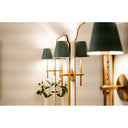 Xavier 6'' Vibrant Gold + Blue Sconce