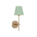 Xavier 6'' Vibrant Gold + Green Sconce