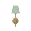 Xavier 6'' Vibrant Gold + Green Sconce
