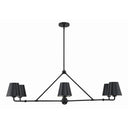 Xavier 46'' Matte Black Linear Chandelier