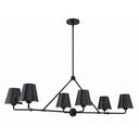 Xavier 46'' Matte Black Linear Chandelier