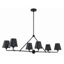 Xavier 46'' Matte Black Linear Chandelier
