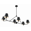 Xavier 46'' Matte Black Linear Chandelier