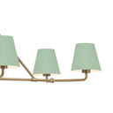 Xavier 46'' Vibrant Gold + Green Linear Chandelier