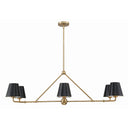 Xavier 46'' Vibrant Gold Linear Chandelier