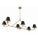 Xavier 46'' Vibrant Gold Linear Chandelier
