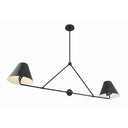 Xavier 54'' Matte Black Linear Chandelier