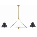 Xavier 54'' Vibrant Gold Linear Chandelier