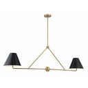 Xavier 54'' Vibrant Gold Linear Chandelier