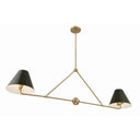 Xavier 54'' Vibrant Gold Linear Chandelier