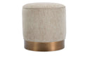 Gigi Swivel Ottoman (Aged Brass)